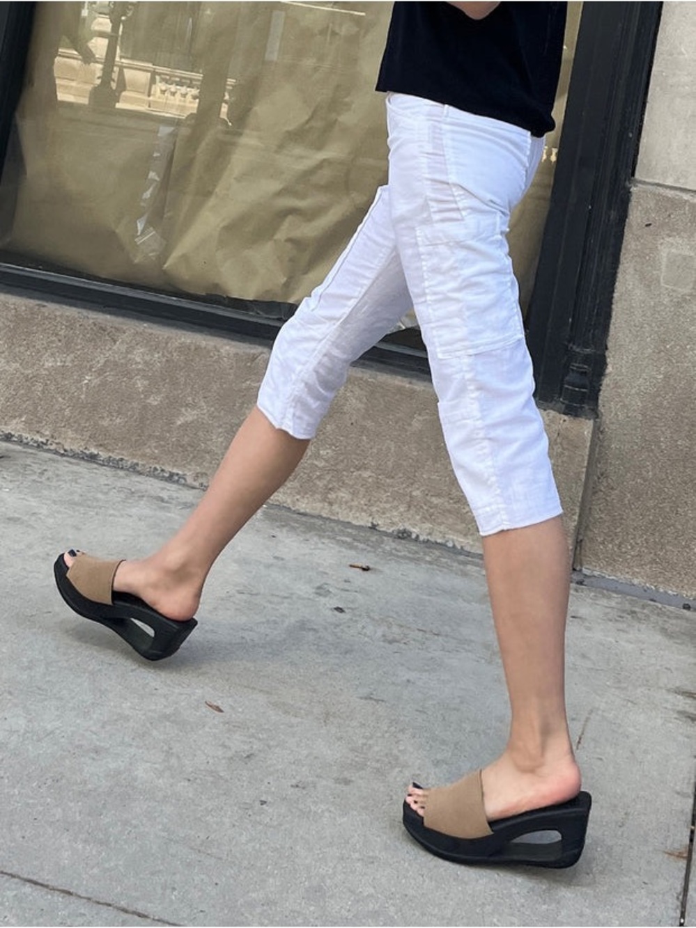 Hopp Studios Limbo Slide Wedge Sandals - Bandage